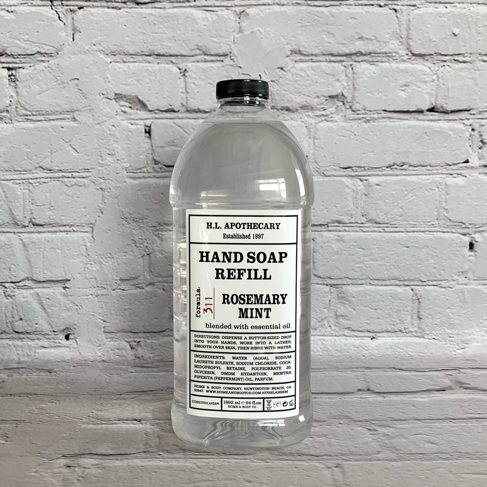 🌿 H&B Co. H.L. Apothecary ROSEMARY MINT🖐 Soap Refill